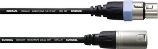 Cordial Fair Line -XLR - XLR, 1 m hinta ja tiedot | Kaapelit ja adapterit | hobbyhall.fi