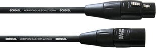 Cordial Silver Line XLR - XLR, 2.5 m hinta ja tiedot | Kaapelit ja adapterit | hobbyhall.fi