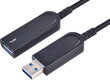Fuj:tech USB A 3.2 Gen1 AOC, 15 m hinta ja tiedot | Kaapelit ja adapterit | hobbyhall.fi