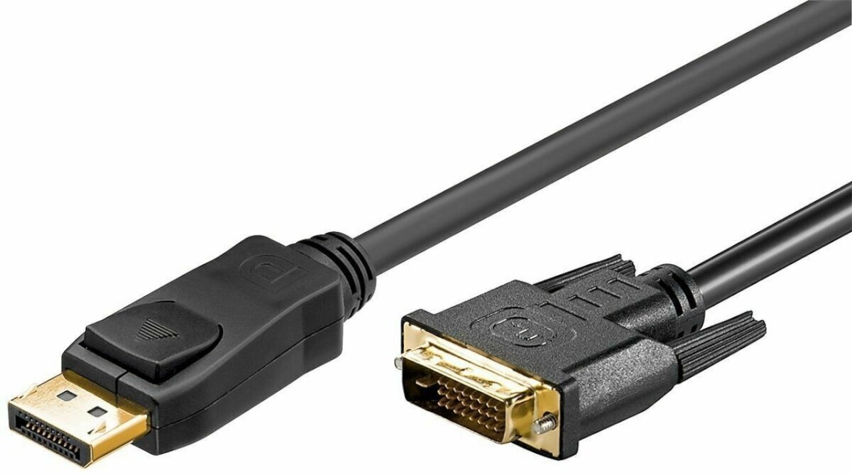 Goobay DisplayPort/DVI-D Dual Link, 1 m hinta ja tiedot | Kaapelit ja adapterit | hobbyhall.fi