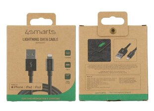 USB-A- ja Lightning-kaapeli RapidCord 1m musta *MFi-sertifikaatilla hinta ja tiedot | Kaapelit ja adapterit | hobbyhall.fi