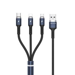 Wekome USB-A/Lightning USB-C/Micro USB, 1.2 m hinta ja tiedot | Kaapelit ja adapterit | hobbyhall.fi