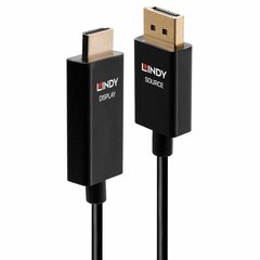 Lindy DisplayPort/HDMI, 3 m hinta ja tiedot | Kaapelit ja adapterit | hobbyhall.fi