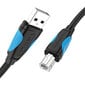 Vention, USB A / USB B, 1m hinta ja tiedot | Kaapelit ja adapterit | hobbyhall.fi