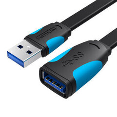 Vention VAS-A13-B150, Flat USB 3.0, 1.5m hinta ja tiedot | Kaapelit ja adapterit | hobbyhall.fi