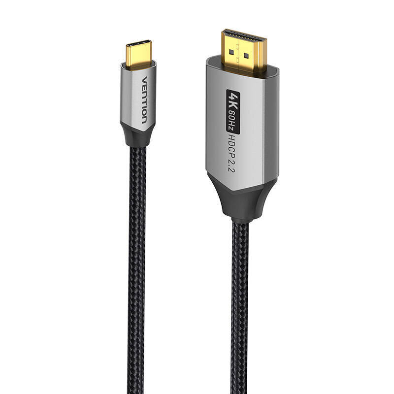 Vention CRBBG, USB-C - HDMI, 1.5 m hinta ja tiedot | Kaapelit ja adapterit | hobbyhall.fi
