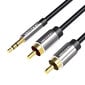 Vention BCFBI, 3.5mm Male to 2x RCA Male, 3m hinta ja tiedot | Kaapelit ja adapterit | hobbyhall.fi