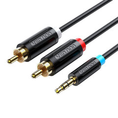 Vention BCLBG, 3.5mm Male to 2x Male RCA, 1.5m hinta ja tiedot | Kaapelit ja adapterit | hobbyhall.fi