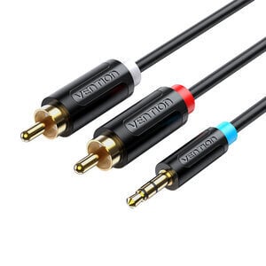 Vention 3.5mm/2xRCA, 5 m hinta ja tiedot | Kaapelit ja adapterit | hobbyhall.fi