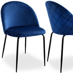 Tuoli, Fargo Velvet, sininen, 1 kpl hinta ja tiedot | Ruokapöydän tuolit | hobbyhall.fi