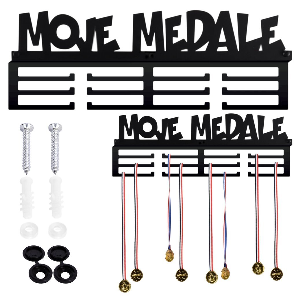 Mitaliteline, MY MEDALS, musta hinta ja tiedot | Lastenhuoneen hyllyt | hobbyhall.fi