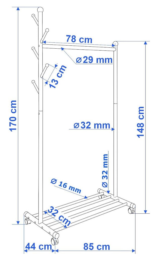 Ripustin, SILA, musta hinta ja tiedot | Naulakot | hobbyhall.fi