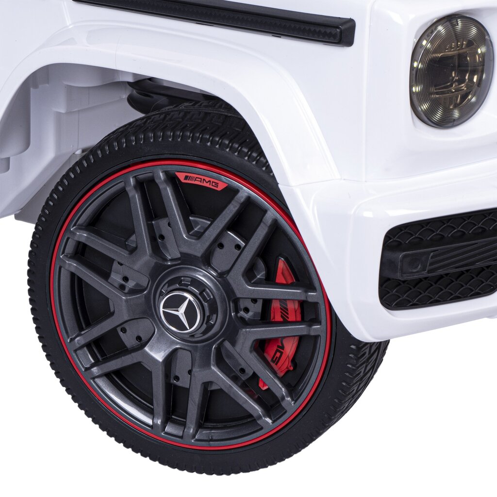 MERCEDES AMG G63 sähköauto lapsille, valkoinen hinta ja tiedot | Lasten sähköautot | hobbyhall.fi