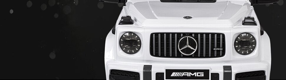 MERCEDES AMG G63 sähköauto lapsille, valkoinen hinta ja tiedot | Lasten sähköautot | hobbyhall.fi