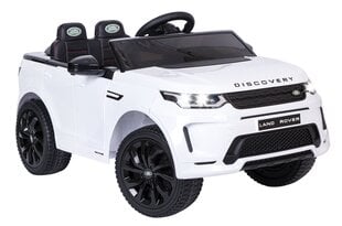 Lasten sähköauto LAND ROVER DISCOVERY, valkoinen hinta ja tiedot | Lasten sähköautot | hobbyhall.fi