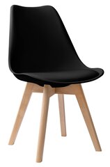 Nantes DSW moderni tuoli musta hinta ja tiedot | Ruokapöydän tuolit | hobbyhall.fi