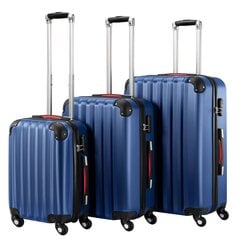MADERA 3in1 pyörillä varustettu matkalaukkusetti, tummansininen hinta ja tiedot | Madera Lapset | hobbyhall.fi