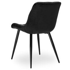 ELIOT VELVET verhoiltu tuoli mustaa samettia hinta ja tiedot | Toimistotuolit | hobbyhall.fi