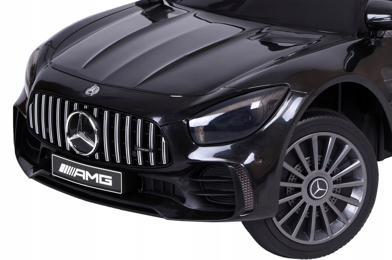 MERCEDES AMG GTR yksipaikkainen sähköauto lapsille, musta hinta ja tiedot | Lasten sähköautot | hobbyhall.fi