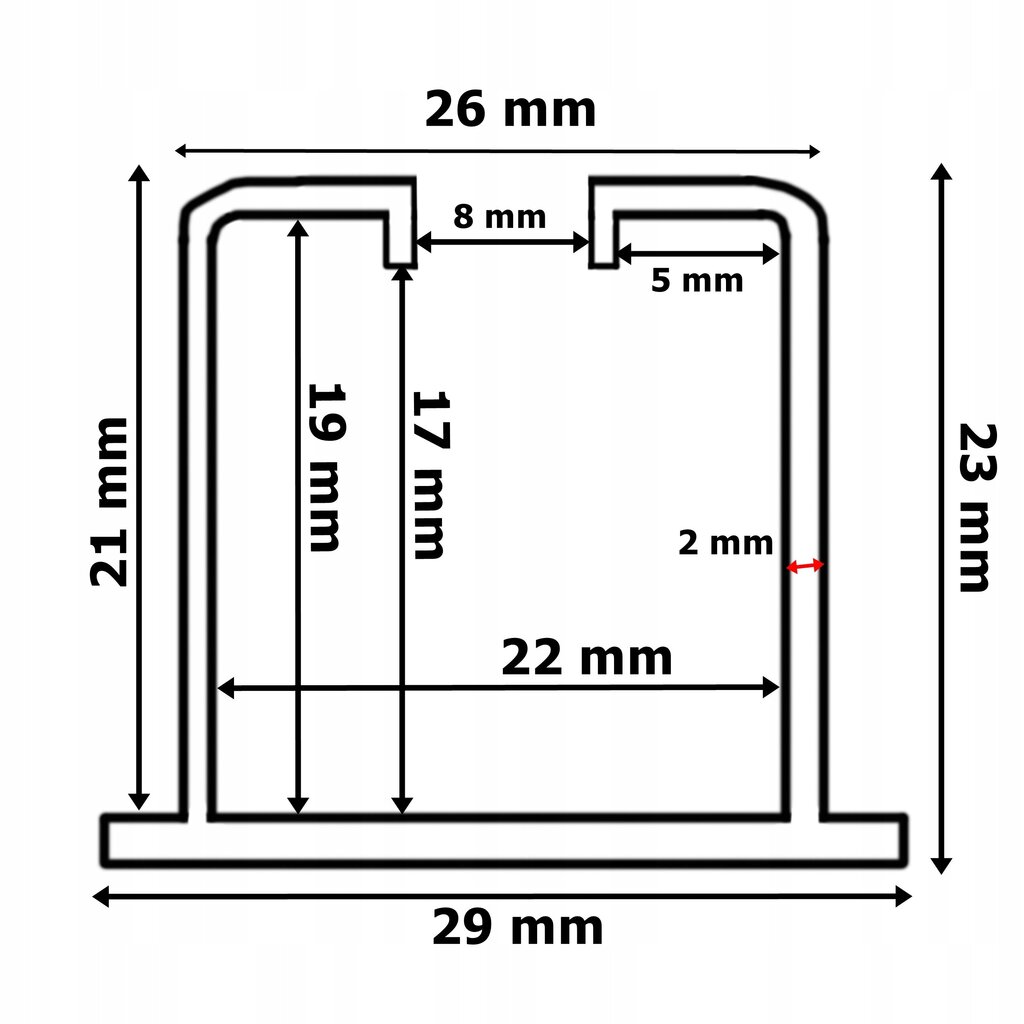 Taittuva oven ohjauskisko, 001, 100 cm, 272 CALVADOS hinta ja tiedot | Sisäovet | hobbyhall.fi