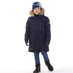 Hupullinen talvitakki David, tummansininen, 12270020-00086 hinta ja tiedot | Lasten talvivaatteet | hobbyhall.fi