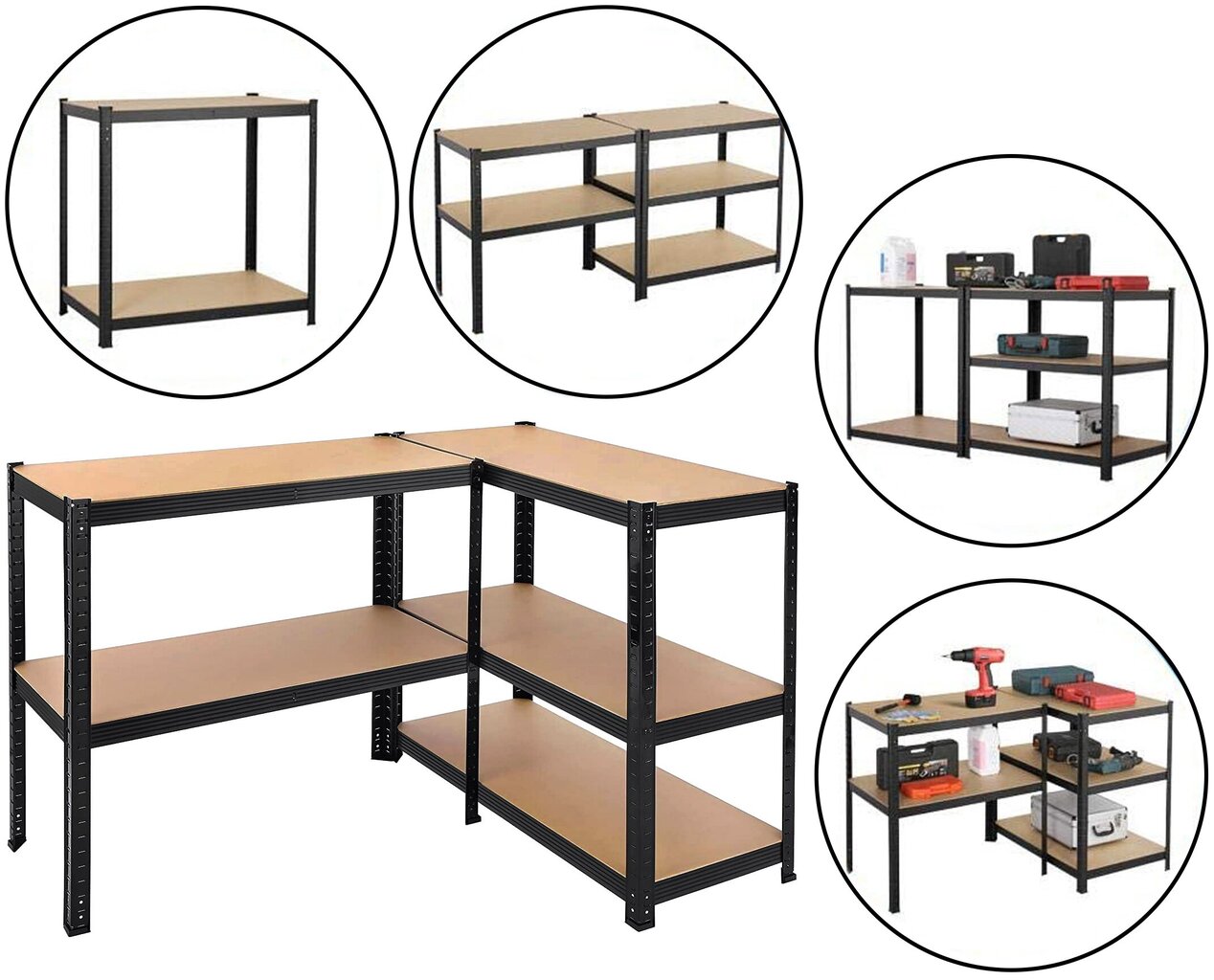 Säilytysteline 150x75x30 cm hinta ja tiedot | Hyllyt | hobbyhall.fi