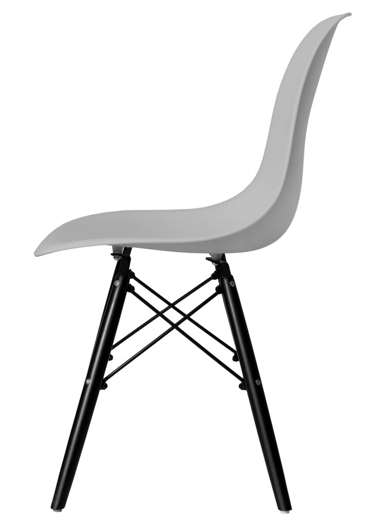 Paris Black DSW moderni tuoli harmaa hinta ja tiedot | Ruokapöydän tuolit | hobbyhall.fi