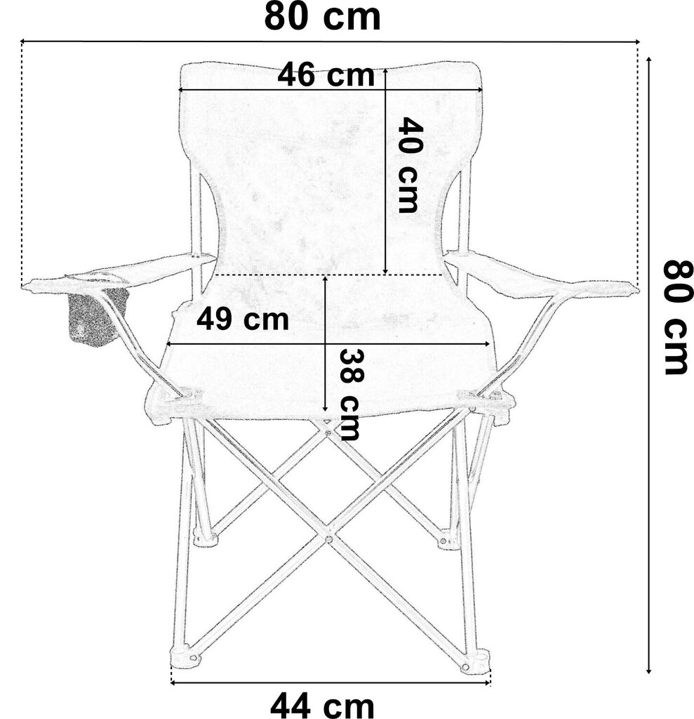 Taitettava retkeilytuoli hinta ja tiedot | Retkeilyvarusteet | hobbyhall.fi