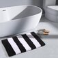 Liukumaton kylpyhuonematto Chakme, 50x80cm, valkoinen/harmaa hinta ja tiedot | Kylpyhuoneen sisustus | hobbyhall.fi