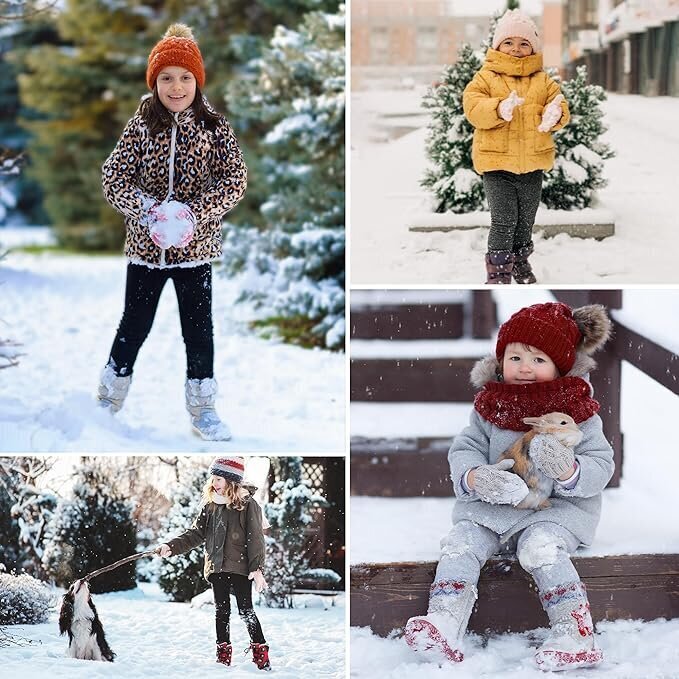 Lämpimät lasten unisex-leggingsit fleecevuorilla BIG ELEPHANT, musta hinta ja tiedot | Lasten talvivaatteet | hobbyhall.fi