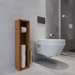 Kylpyhuoneen kaappi, Asir, 25x100x9 cm, tummanruskea hinta ja tiedot | Kylpyhuonekaapit | hobbyhall.fi