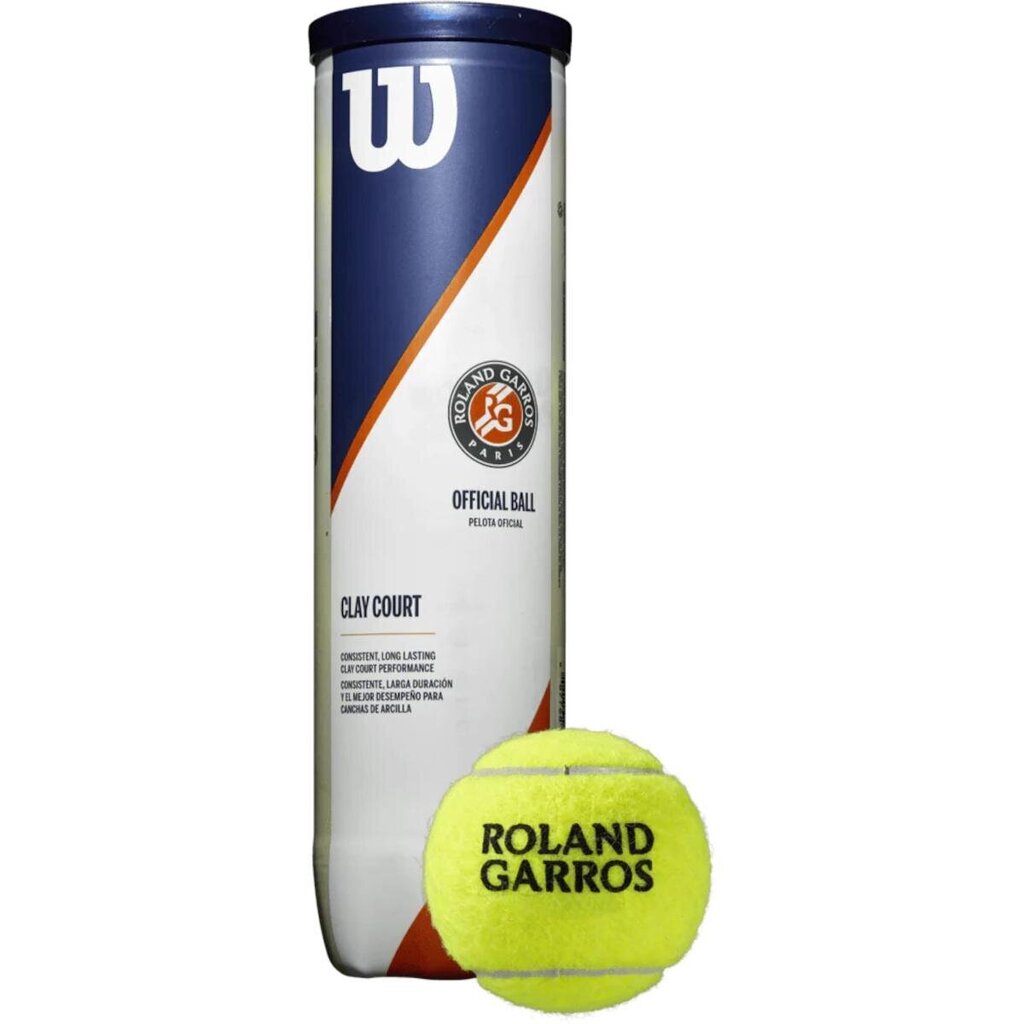 WILSON ROLAND GARROS -tennispallot, 4 kpl hinta ja tiedot | Tennisvälineet | hobbyhall.fi