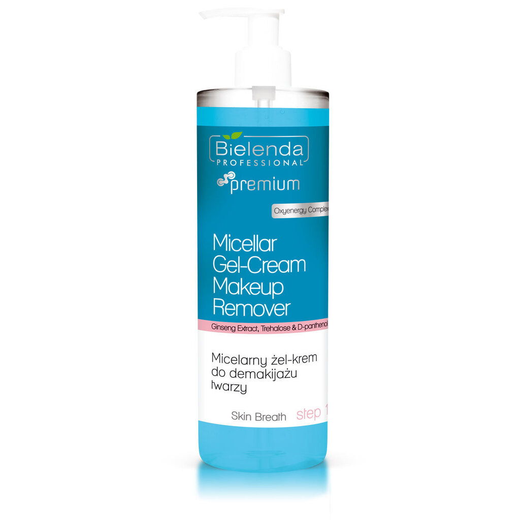 Miselli meikinpoistoaine Bielenda Professional Skin Breath Micellar Gel Cream 500 g hinta ja tiedot | Kasvojen puhdistusaineet | hobbyhall.fi