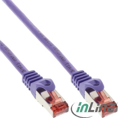 InLine 76450P, RJ45 CAT6 S/FTP, 50 cm, 50 cm hinta ja tiedot | Kaapelit ja adapterit | hobbyhall.fi