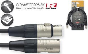 Audiokaapeli REAN XLR/m - XLR/f 6m hinta ja tiedot | Kaapelit ja adapterit | hobbyhall.fi