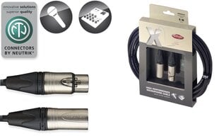 Audiokaapeli Stagg NEUTRIK XLR/m - XLR/f 6m XMC6XX hinta ja tiedot | Kaapelit ja adapterit | hobbyhall.fi