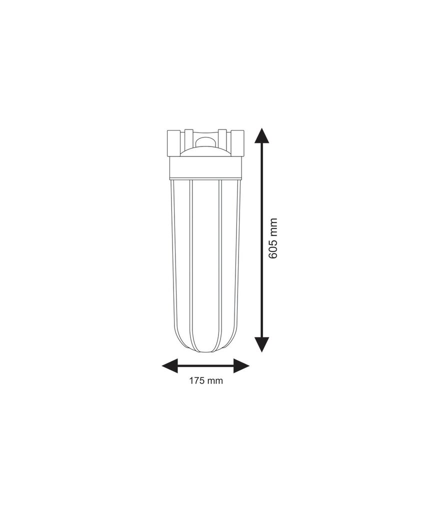 20" BigBlue kylmän veden suodatussarjat Aquafilter-sarja FH20B-B-WB hinta ja tiedot | Vedensuodattimet | hobbyhall.fi