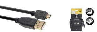 Datakaapeli Stagg USB-A/m - mikro-USB-A/m 3m hinta ja tiedot | Kaapelit ja adapterit | hobbyhall.fi