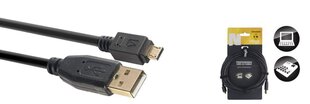 Datakaapeli Stagg USB-A/m - micro USB-A/m 5m hinta ja tiedot | Kaapelit ja adapterit | hobbyhall.fi