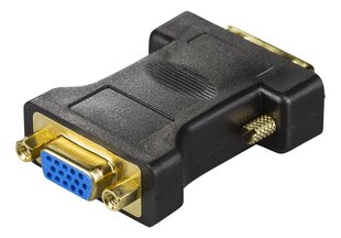 DEltaco adapteri DVI-A - VGA, 1920x1200, 60Hz, musta hinta ja tiedot | Kaapelit ja adapterit | hobbyhall.fi