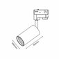 Milagro kattovalaisin Pipe Track Spot Light Valkoinen hinta ja tiedot | Kattovalaisimet | hobbyhall.fi