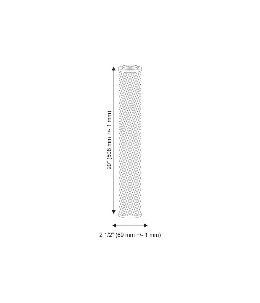 Aquafilter-sarjan FCCBL-S 20" patruunat hinta ja tiedot | Vedensuodattimet | hobbyhall.fi