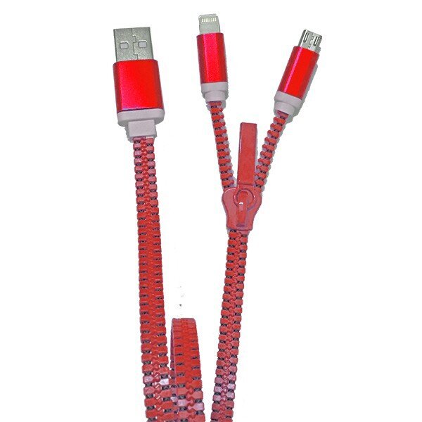 USB-kaapeli ZZIPP ZZACC2 punainen hinta ja tiedot | Kaapelit ja adapterit | hobbyhall.fi