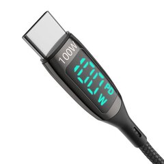Blitzwolf BW-TC23 USB-C cable to USB-C, 100W 1.8m (black) hinta ja tiedot | Blitzwolf Kodinkoneet ja kodinelektroniikka | hobbyhall.fi