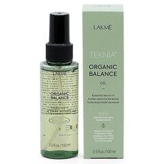 Hiusöljy Lakme Teknia Organic Balance Oil Formula Vegan, 100 ml hinta ja tiedot | Hiusnaamiot, öljyt ja seerumit | hobbyhall.fi