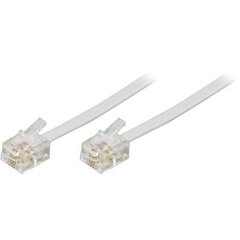 Deltaco RJ11/RJ45, 1 m hinta ja tiedot | Kaapelit ja adapterit | hobbyhall.fi