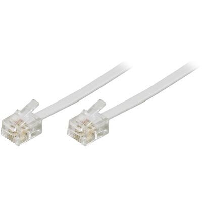 Deltaco RJ11/RJ45, 1 m hinta ja tiedot | Kaapelit ja adapterit | hobbyhall.fi