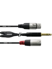 Cordial 3,5mm - 2 x XLR, 3 m hinta ja tiedot | Kaapelit ja adapterit | hobbyhall.fi