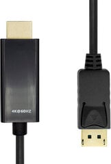 Fujtech DisplayPort/HDMI, 5 m hinta ja tiedot | Kaapelit ja adapterit | hobbyhall.fi