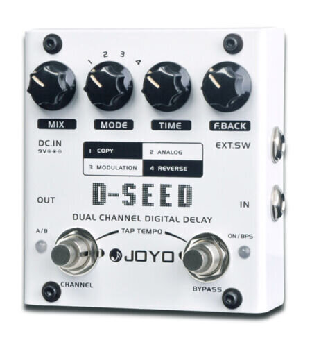 Digitaalinen kitarapedaali Joyo D-Seed Dual Channel Digital Delay hinta ja tiedot | Soittimien lisätarvikkeet | hobbyhall.fi